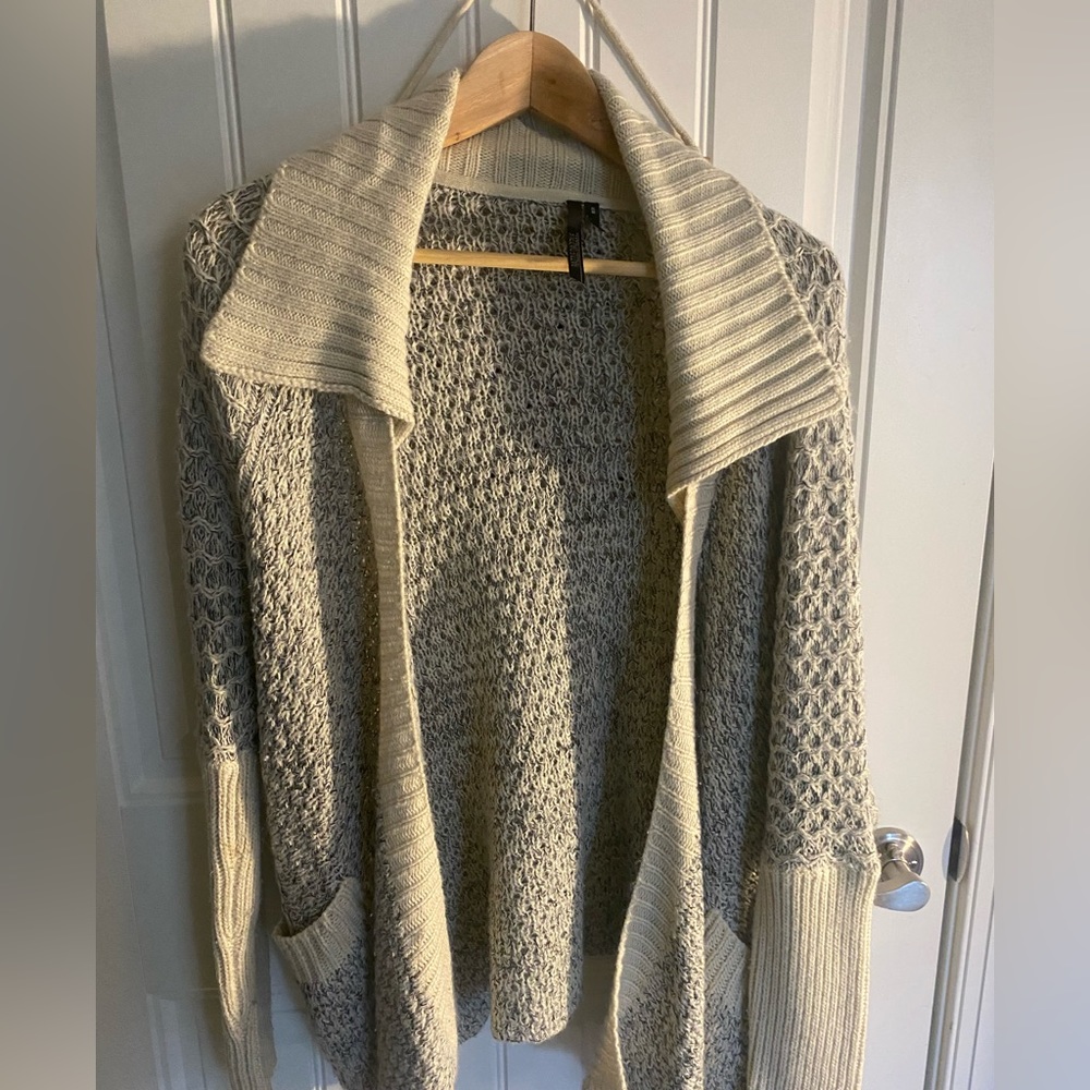 Long sweater, size medium in ivory